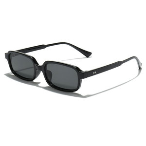 Lunettes de soleil carrées en PC de haute qualité et tendance pour hommes et femmes, verres optiques UV400, monture noire, marque KXH pour la <span class=keywords><strong>protection</strong></span> solaire - Product Image 6