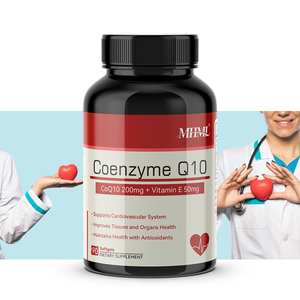 OEM Fabrikant Eigen Merk 200 mg Co-enzym <span class=keywords><strong>Q10</strong></span> 50 mg Vitamine E Softgel <span class=keywords><strong>Capsules</strong></span> 1 Softgel per Dag 90-<span class=keywords><strong>capsules</strong></span> Fles - Product Image 1