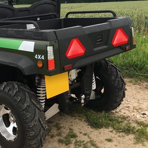 Panneau triangulaire de signalisation pour véhicules à mouvement lent (SMV) en aluminium réfléchissant rouge/orange 14x16 pouces, plaque de marquage arrière pour tracteurs agricoles - Product Image 5