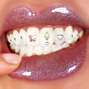 Oferta Especial: Gemas Dentales de Mariposa Sin Plomo, Piedras de Cristal de Varios Colores y Formas, Kit de Joyería Multiusos para Higiene Bucal - Product Image 1