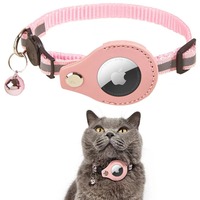 Étui de protection pour AirTag de haute qualité, traceur GPS intelligent Oet, collier pour chat, traceur GPS pour chien, mini traceur GPS, collier de chien en nylon réfléchissant