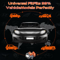 Lentille de projecteur Bi LED E-Mark 3 pouces 75W 19000LM Phare universel pour VW Golf Passat Audi A3 BMW MB Pro