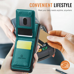 Custodia a Portafoglio Magnetica per S26 Ultra con Ricarica Wireless e Porta Carte, in Pelle PU - Product Image 5