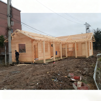 Maison en bois préfabriquée modulaire avec conteneur détachable pour l'extérieur, villa de jardin, cabane portable avec cuisine pour le bureau ou l'utilisation dans les parcs