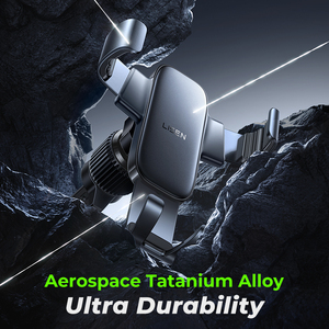 . LISEN New Arrival Aluminium Alloy <span class=keywords><strong>Gravity</strong></span> 360 ° Car Vent Phone Holder Anti-Shake Stable Mini Design pour IPhone - Product Image 5