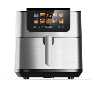 <span class=keywords><strong>Friteuse</strong></span> <span class=keywords><strong>à</strong></span> <span class=keywords><strong>air</strong></span> numérique intelligente en acier inoxydable de 8 L avec fenêtre visible et fonctions saines pour la maison - Product Image 2