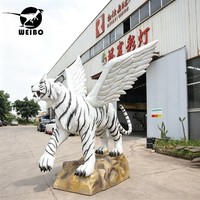 Modèle animatronique de tigre réaliste sur mesure, fabriqué à la main en usine, pour exposition muséale