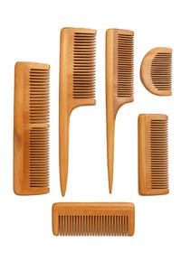 Peigne à main en bois de Neem, peigne à cheveux naturel, antistatique, antibactérien, imperméable, écologique, portable et produits de soins personnels - Product Image 2