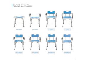 Tabouret <span class=keywords><strong>de</strong></span> <span class=keywords><strong>douche</strong></span> réglable en hauteur en alliage d'aluminium blanc, <span class=keywords><strong>chaise</strong></span> <span class=keywords><strong>de</strong></span> bain antidérapante avec trous <span class=keywords><strong>de</strong></span> drainage pour la sécurité des personnes âgées dans la salle <span class=keywords><strong>de</strong></span> bain - Product Image 5