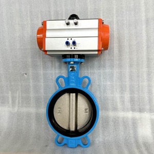 Válvula de Mariposa Neumática D671F-16Q de Hierro Dúctil con Conexión por Abrazadera para Productos Químicos, Agua a Temperatura Normal - Product Image 2