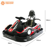 Simulateur de karting électrique commercial avec projecteur interactif AR pour parc d'attractions