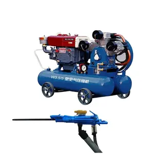 Factory direct sale diesel mobile portable mine piston air compressors machines