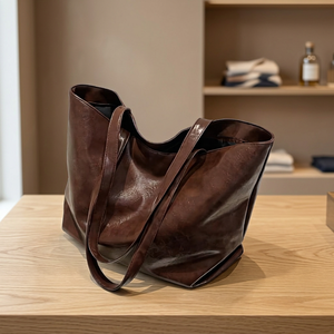 Bolso de Mano de Cuero Genuino Resistente BS INTERNATIONAL para Mujer, Estilo Tradicional Europeo, Hecho a Mano, Ligero, con Cierre, Impermeable - Product Image 3