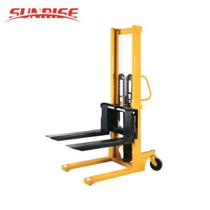 Elevador de palés de carretilla elevadora eléctrica hidráulica Manual, 1 tonelada, 3,5 m, apilador Semi eléctrico - Product Image 4