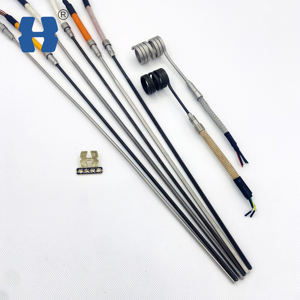 HUADONG Chauffage électrique en acier inoxydable 4.2X2.2mm Thermocouple de type J à section transversale Surface noircie Chauffage droit - Product Image 6