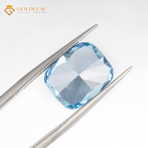 Diamant de laboratoire Goldleaf IGI Report, taille coussin, 5,23 carats, bleu vif fantaisie VVS2, provenant du Guangxi, pour la fabrication de bijoux - Product Image 3