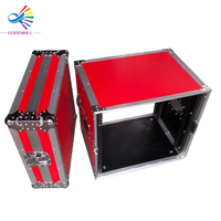 Boîtier de rack d'amplificateur 10U avec tiroirs DJ et roulettes