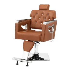 주문 도매 살롱 백색 현대 Recline 가죽 장비를 가진 앙티크 이발소 의자