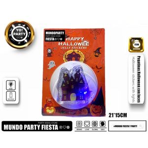 CASTILLO INFLABLE CON LUZ DE HALLOWEEN GEL SUAVE CON #98065 IDEAL para DIVERSIÓN NOCTURNA - Product Image 1