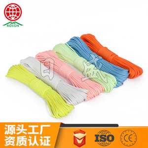 Rosun Glow In Dark Seven Core Paracord 100Ft 50Ft Outdoor Camping Rope Multi Color Options - Product Image 2