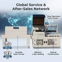 Machine d'emballage thermorétractable automatique à haute vitesse pour films POF, livres, articles de première nécessité, boîtes cadeaux, boîtes en mousse, plateaux à œufs