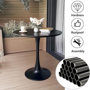 Base de Mesa Moderna y Duradera en Oro Cepillado con Pedestal de Acero Inoxidable para Uso Comercial en Restaurantes y Hospitales - Product Image 4