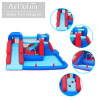Château gonflable pour enfants en gros, château gonflable pour la maison, château gonflable avec toboggan combiné