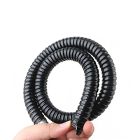 Tuyau flexible électrique gainé PVC 1/2 3/4 1/2 2 pouces, tuyau flexible noir gainé PVC, conduit métallique ondulé, tuyau flexible