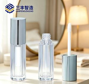 High Quality Mini Rose Golden Screw Cap <b>Lip</b> Gloss Cosmetic <b>Lip</b> Glaze Sample Trial Packaging - Product Image 5