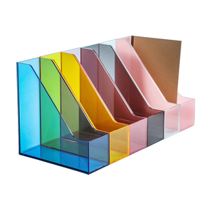 Cuốn sách bin và văn phòng Bàn phụ kiện tổ chức tùy chỉnh <span class=keywords><strong>Acrylic</strong></span> dọc Tạp Chí tập tin thư mục lưu trữ chủ - Product Image 1