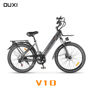 V10 Vélos électriques confortables pour hommes et femmes de 24 pouces Vélo électrique urbain de haute qualité 250W Vélo électrique de ville OUXI - Product Image 1