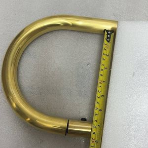 Moderne Küchenarmatur aus unlackiertem Messing mit Antik-Finish und Elektrofunktion, 2-Loch-Installation - Product Image 3