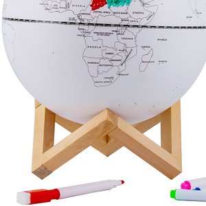 Globo Terráqueo <span class=keywords><strong>de</strong></span> Plástico para Manualidades, con Luces LED, 20 cm, para el Desarrollo Intelectual <span class=keywords><strong>de</strong></span> los Niños, Adornos Creativos, Regalo al por Mayor - Product Image 4