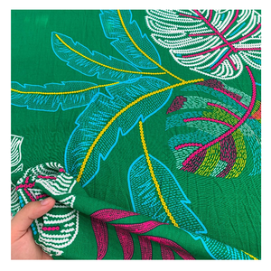 Vente en gros Fournisseur de tissu rayonne viscose 100 Tissu solide viscose Couleurs personnalisées Tissu tissé sergé Rayonne Digital Bainting - Product Image 5