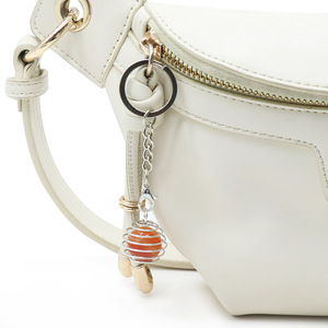 Portachiavi con <span class=keywords><strong>Sfera</strong></span> di Cristallo Lucidato Inciso per Guarigione, Ciondolo Rimovibile per Borsa con Ametista, Portafortuna per Regalo Festivo - Product Image 3