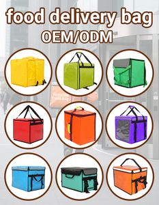 กระเป๋าเป้ส่งอาหารแบบพับได้ กันน้ำ ทนทาน ขนาดใหญ่ ลายตัวอักษร  วัสดุ 420D/PVC พร้อมซิป สำหรับฟู้ด<span class=keywords><strong>แพนด้า</strong></span> - Product Image 6