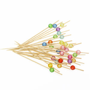 Stuzzicadenti in Bambù Multicolore per Cocktail, Spiedini Usa e Getta, Stuzzicadenti Alimentari in Bambù - Product Image 4