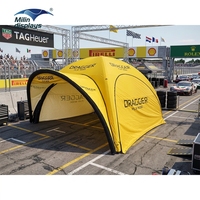 Tente dôme gonflable 20x20 pieds (6x6 m) instantanée, imperméable, gonflable par soufflerie, auvent X pour sports de plein air, événements automobiles et moto