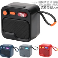 TG701 untuk Kartu Mini TWS 5.3 untuk Speaker dengan Baterai 1000-2000mAh Output 5W Bahan ABS Hadiah untuk Pasangan