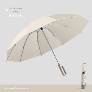 280T High Density Reverse Loop <b>Umbrella</b> <b>Automatic</b> Portable Reinforced Men's Business Printing Factory Spot Wholesale - Product Image 6