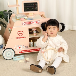 लकड़ी के बच्चे डॉक्टर किट, लकड़ी के डॉक्टर किट, लकड़ी के डॉक्टर के खेल, खिलौने के लिए खिलौने - Product Image 5