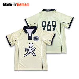 Maillot de football personnalisé à col polo, sublimé, rétro, pour équipe - Product Image 1