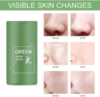 Masques faciaux en argile naturelle bio, sur mesure, en gros, d'usine d'origine OEM ODM, soins de la peau, masque en bâton de thé vert matcha