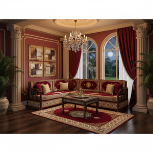 Conjunto de sofá esquinero en forma de L para sala de estar, juegos de esquina de lujo, asiento de esquina, cama - Product Image 3