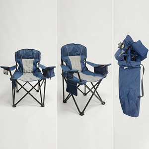 Chaise de <span class=keywords><strong>camping</strong></span> pliable portable ultra-légère personnalisée pour la pêche en plein air, la plage, avec sac isotherme, porte-gobelet et ouvre-bouteille - Product Image 4