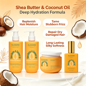 Ensemble Shampooing et Après-Shampooing au Beurre de Karité et Huile de Coco, Vente en Gros, Marque Privée, OEM, Nourrissant pour Cheveux Secs - Product Image 1
