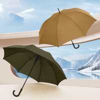 Parapluie long personnalisé de haute qualité, promotionnel, coupe-vent, semi-automatique, droit, pour la pluie