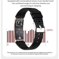 Slim polsbandhorloge voor heren voor gezondheidsmonitoring Elektronische klok Sportpolsband Slaapstressmonitoring Waterdicht horloge