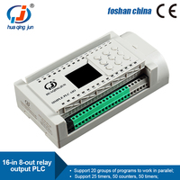 Controlador Lógico Programable (PLC) Huaqingjun de 16 Entradas y 8 Salidas de Relé para Máquina de Llenado