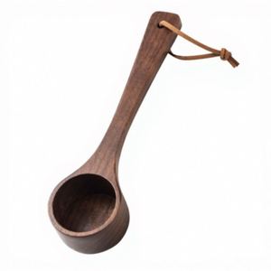 Wholesale Natural Beech & Walnut <b>Coffee</b> Scoop Custom Engraved Brand Walnut Scoop Promotional <b>Gift</b> for <b>Coffee</b> Shops & Brands - Product Image 4